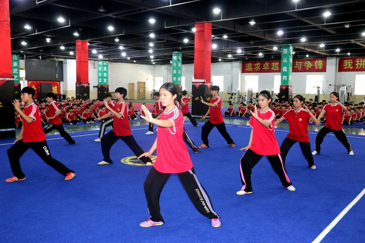 少林小龙武校举行太极拳教学成果展示活动