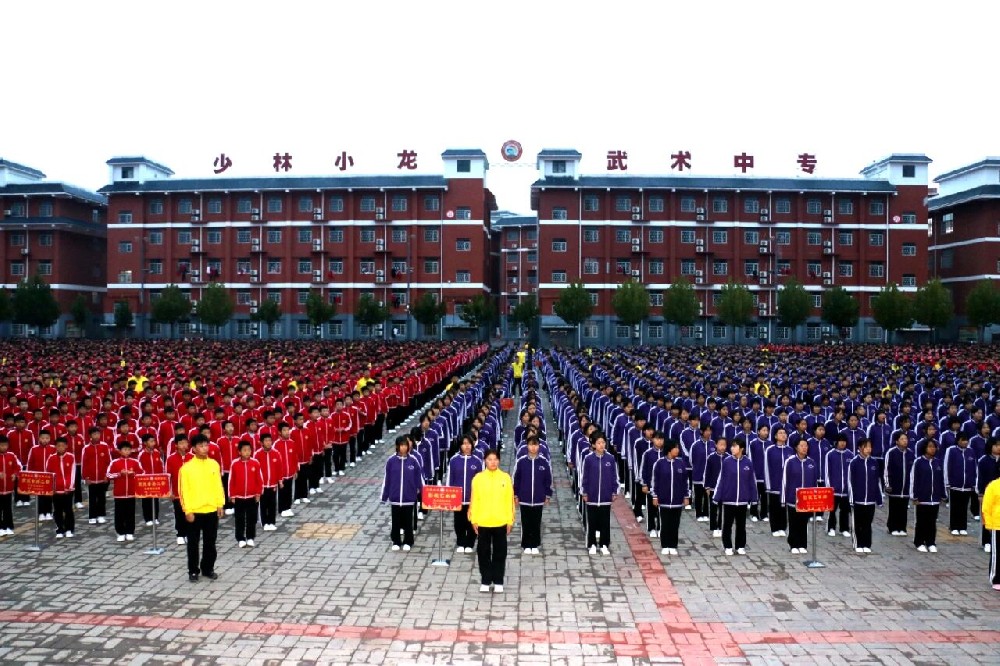 河南少林小龙武校举行“科学创新，点亮未来”主题升旗仪式